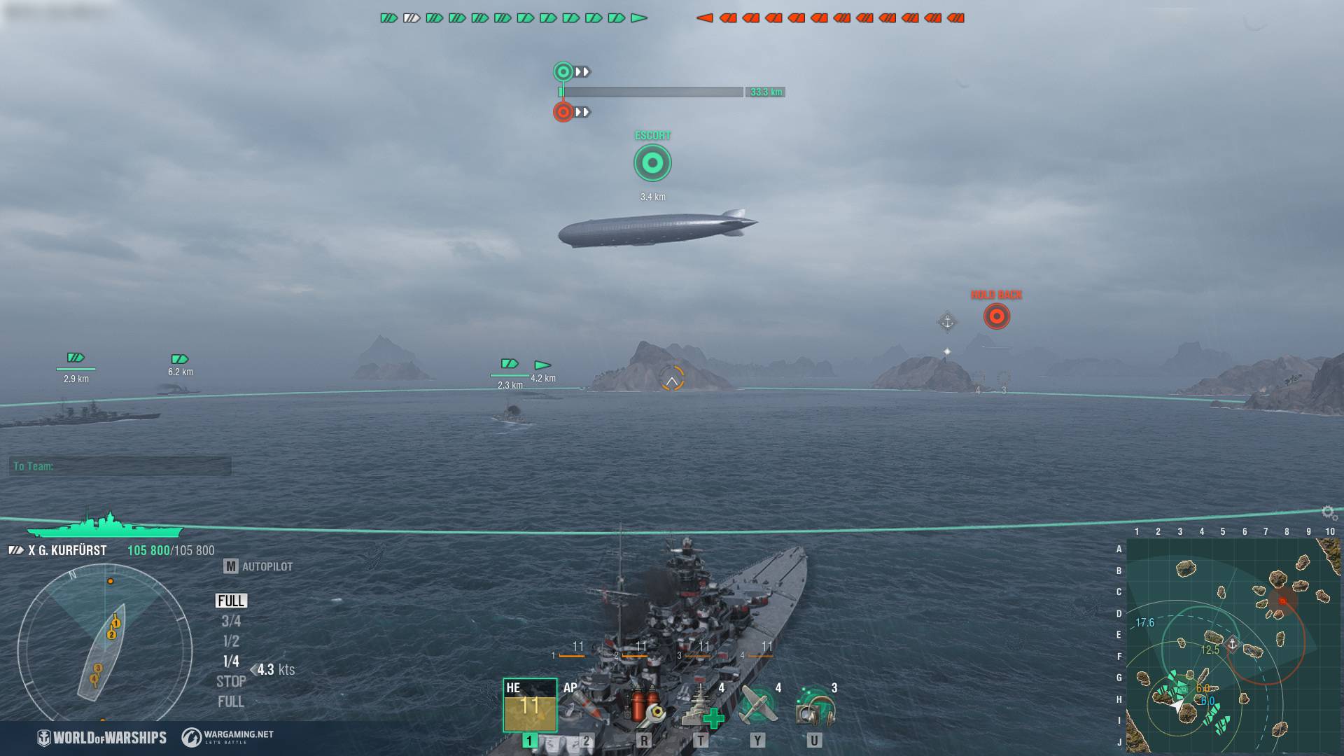 World of Warships Carrera de Dirigibles ss1