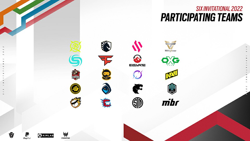 • Team oNe Esports (Latin America) • Team BDS (Europe) • Team Liquid (Latin America) • Ninjas in Pyjamas (Latin America) • Soniqs (North America) • Oxygen Esports (North America) • FaZe Clan (Latin America) • Elevate (Asia-Pacific) • Natus Vincere (Europe) • Spacestation Gaming (North America) • Team Empire (Europe) • DarkZero Esports (North America) • DWG KIA (Asia-Pacific) • FURIA Esports (Latin America) • SANDBOX GAMING (Asia-Pacific) • Rogue (Europe) • Cyclops athlete Gaming (Asia-Pacific Qualifier) • MNM Gaming (European Qualifier) • TSM FTX (North American Qualifier) • MIBR (Latin American Qualifier)