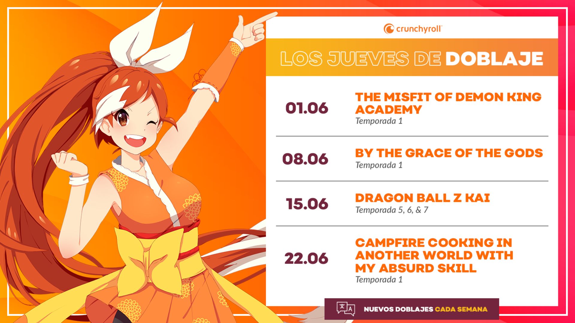 Jueves de Doblaje de Crunchyroll