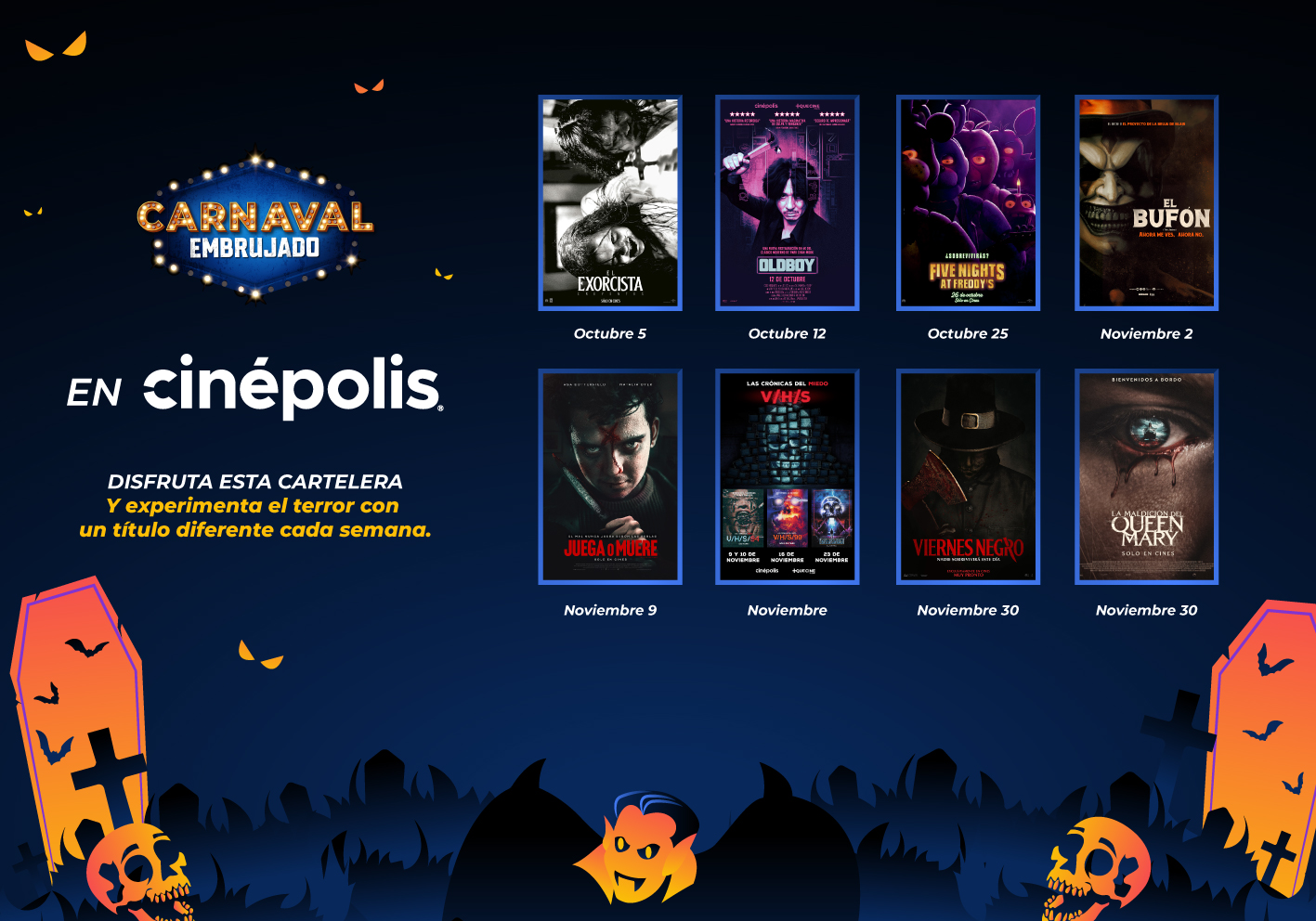 Carnaval Embrujado en Cinépolis