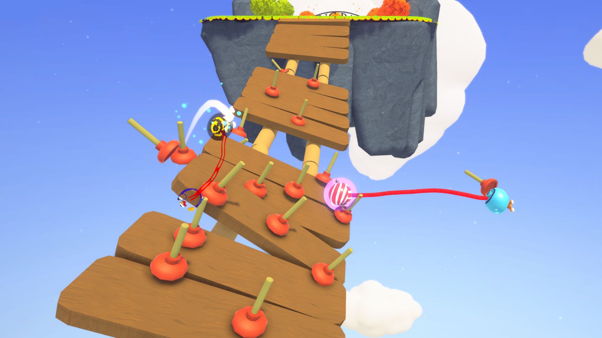 Splitside Games y Daedalic Entertainment celebran el lanzamiento oficial de Fling to the Finish el 18 de enero, marcando el fin de su exitoso