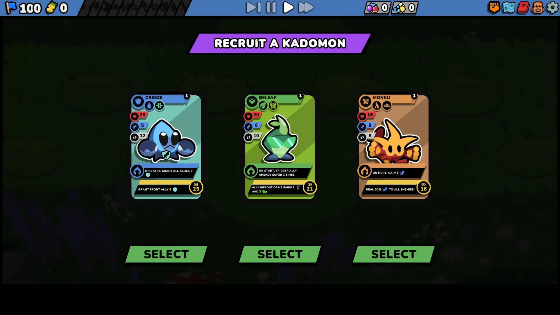 Kādomon Choose your Starter