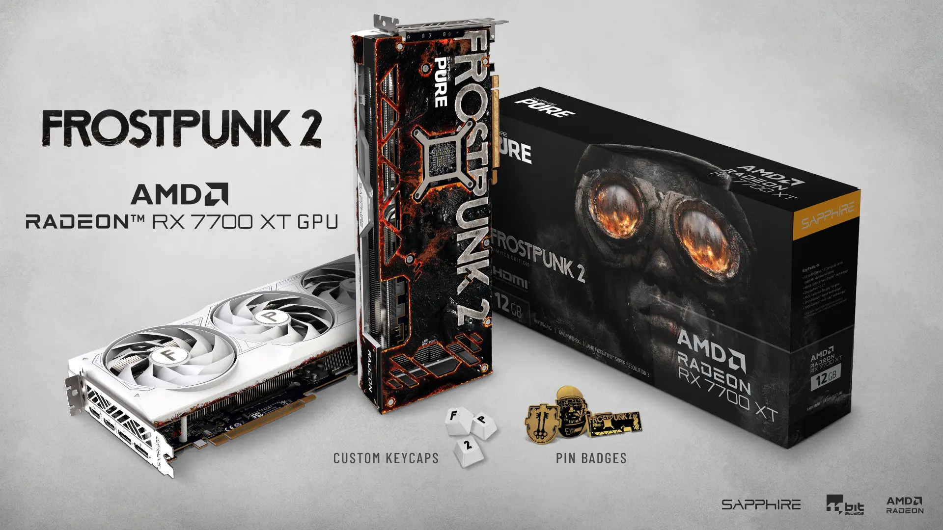 Sapphire Radeon 7700 x Frostpunk 2 W Arata