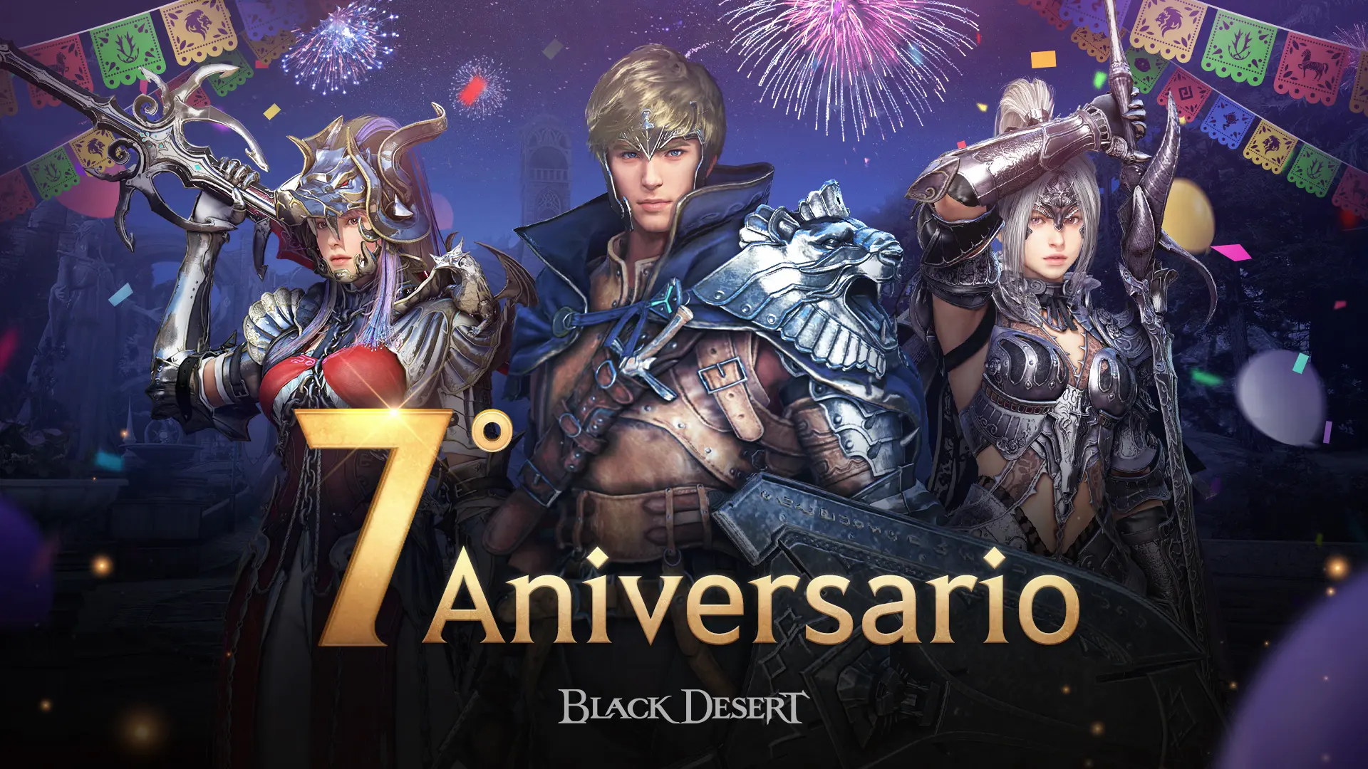 Black Desert 7 aniversatio Latinoamérica W Arata