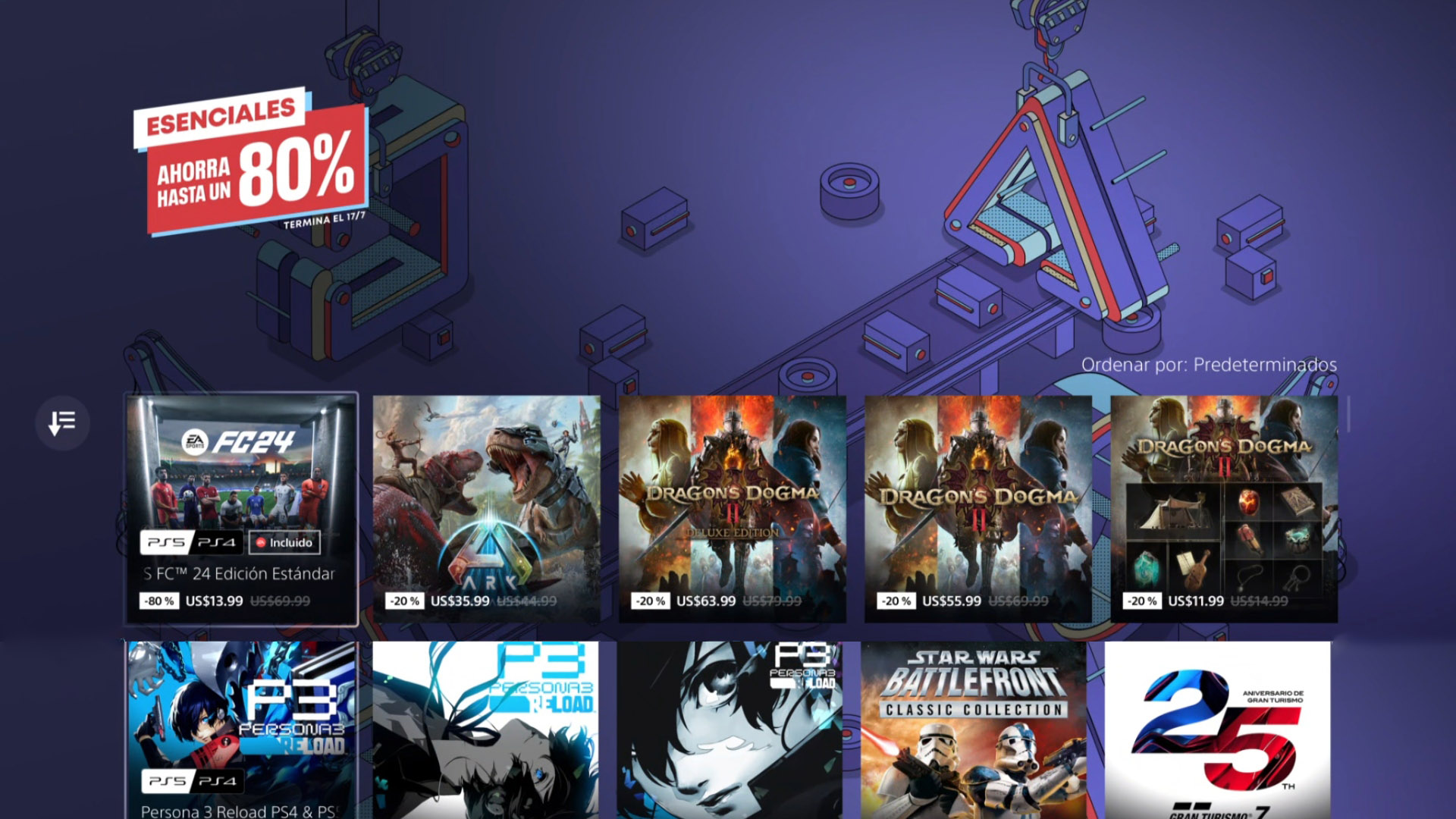 Aprovecha los increíbles descuentos en la PlayStation Store. Desde hoy y hasta el 17 de julio, encontrarás rebajas de hasta el 60% en juegos imprescindibles para tu consola.