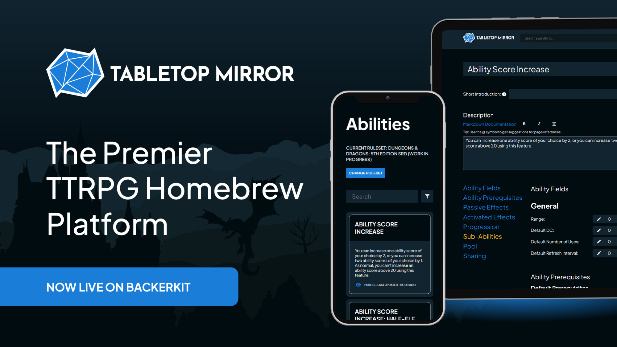 Tabletop Mirror
