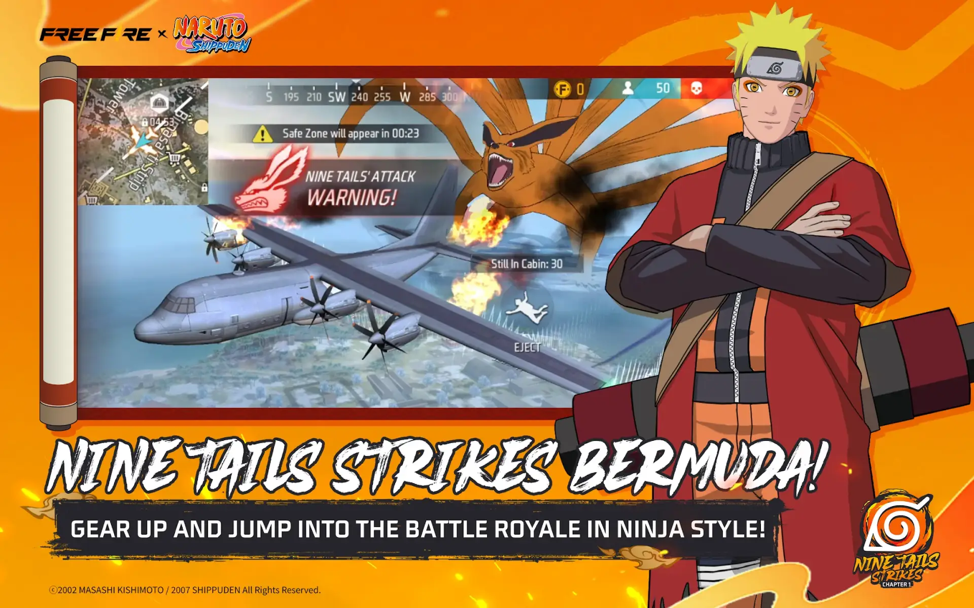 Free Fire y NARUTO SHIPPUDEN 3