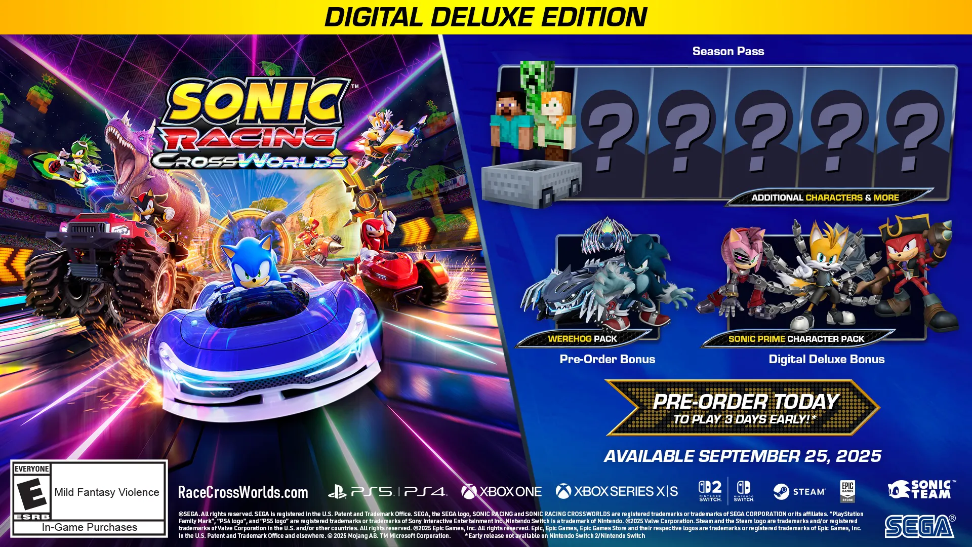 Sonic Racing: CrossWorlds Digital Deluxe Edition
