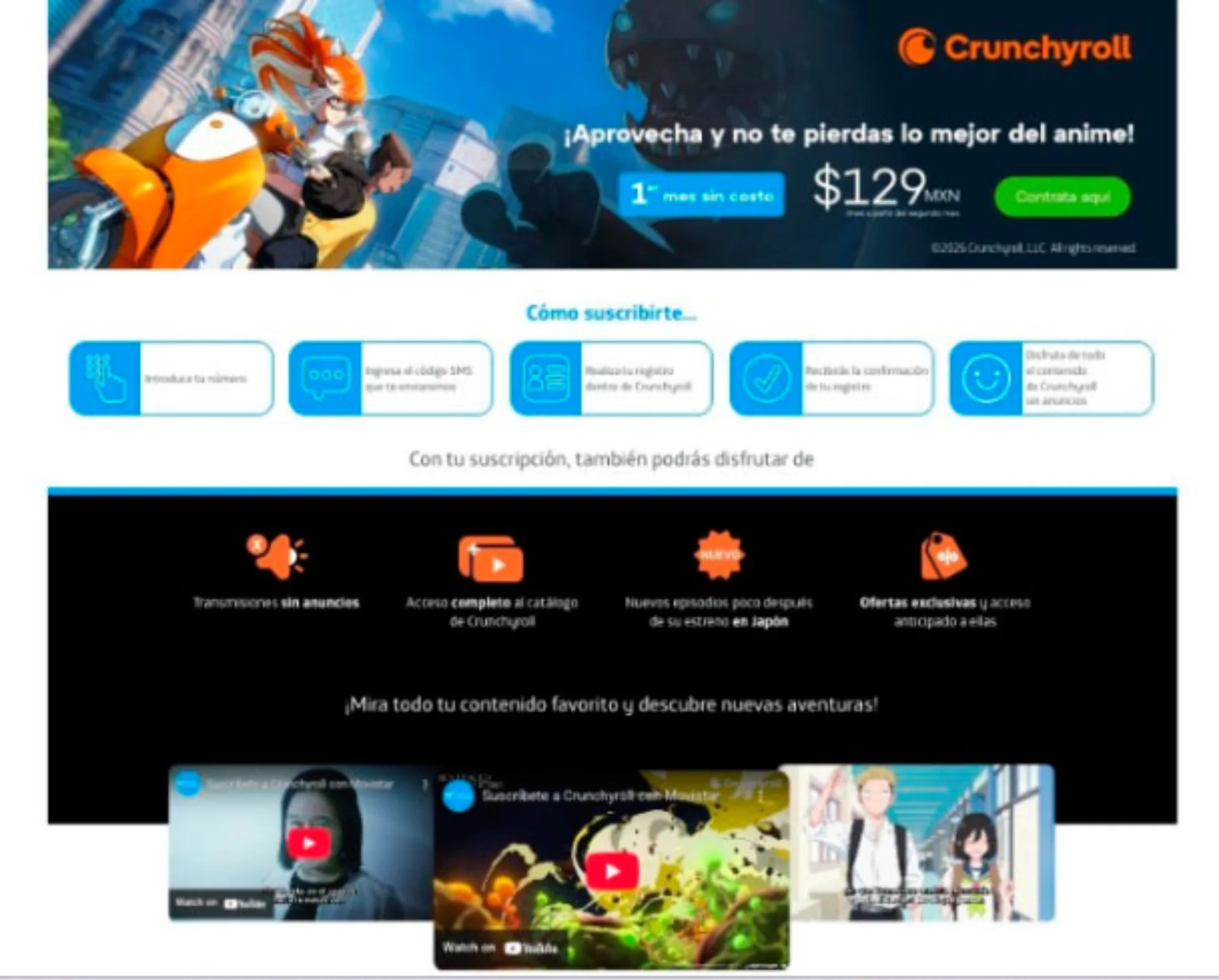 Movistar y Crunchyroll
