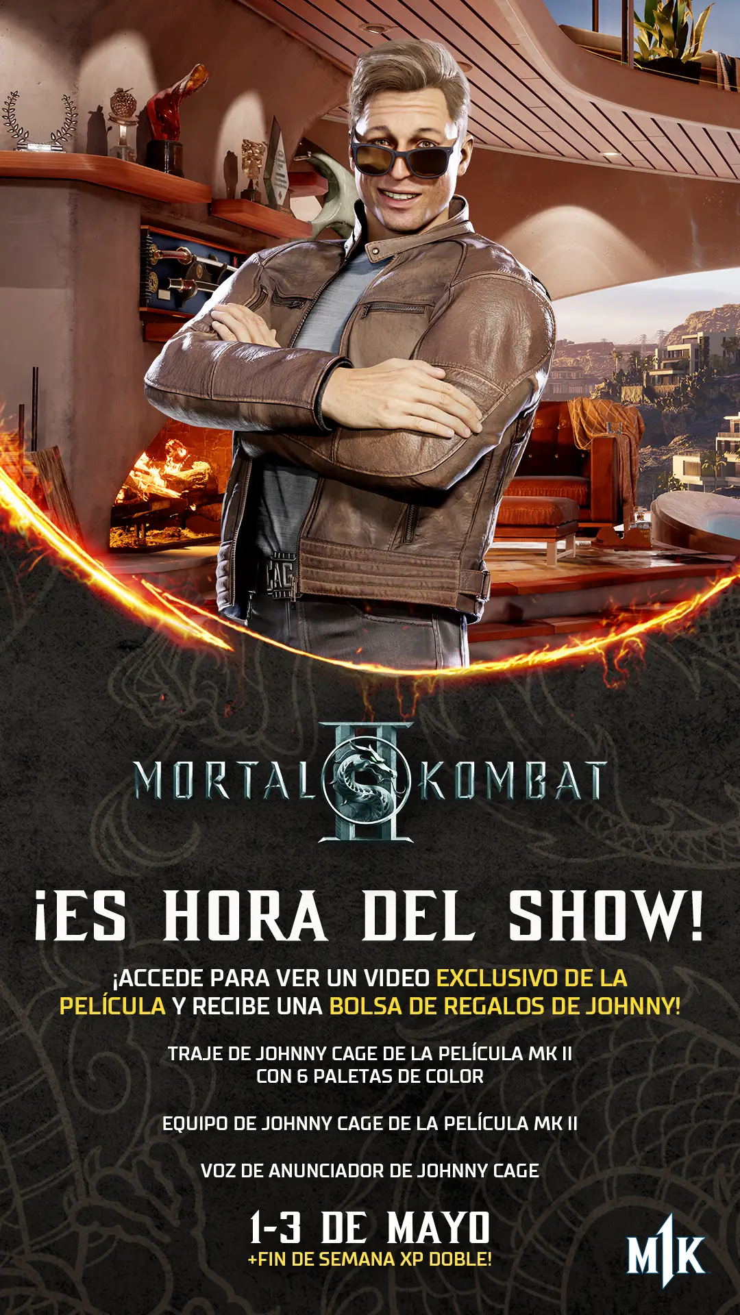 Mortal Kombat II jhonny rewards